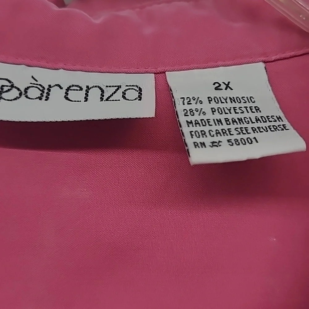 Apparenza Fuchsia Safari Vest Size 2X Utility Pockets Zip Front Academia Hiking